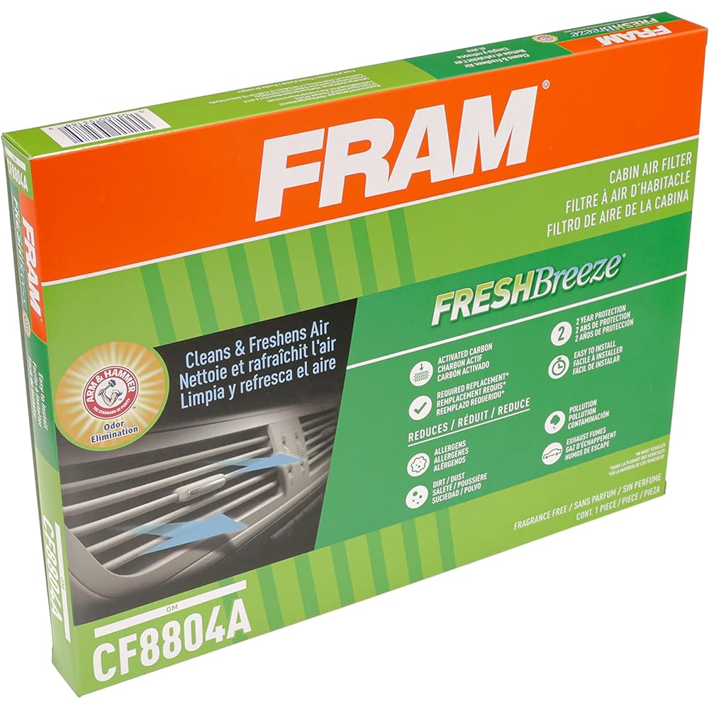 Fram FCF8804A With Fresh Breeze Cabin Air Filter Arm & Hammer