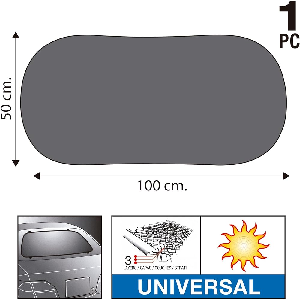 50 x 100cm Triple Layer Sun Shade