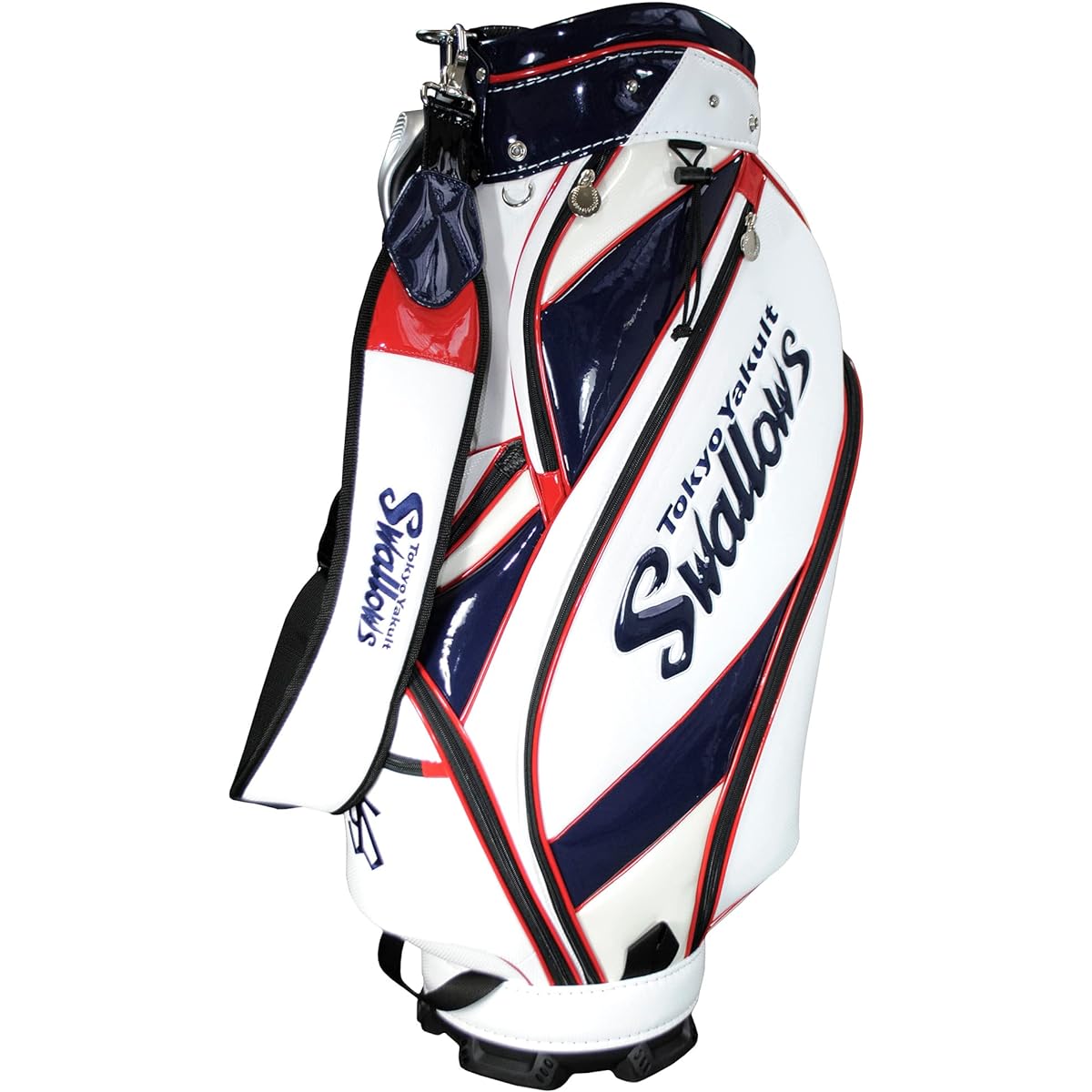 LEZAX Tokyo Yakult Swallows 9.5 Type Caddy Bag White YSCB-2425