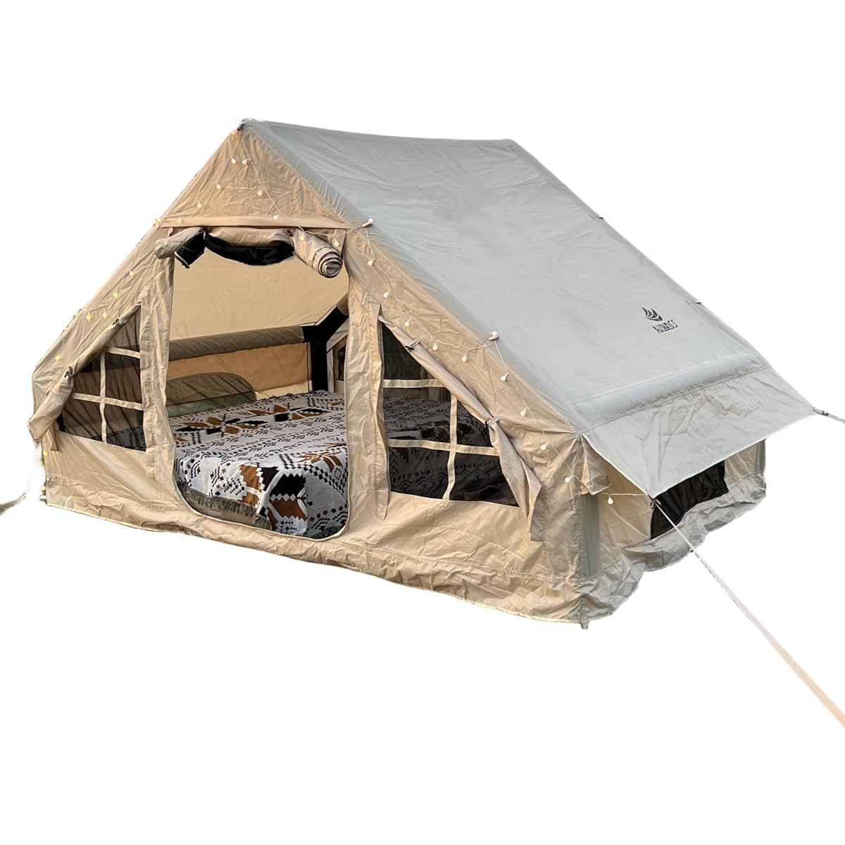 AISUNSS Air Tent, Inflatable Tent, Air Frame Tent, Waterproof Oxford Cloth, Family Tent, House Tent, Camping Tent, UV Protection, For 3-4 People, Family Accommodation Available [Compact Storage & Easy Setup]