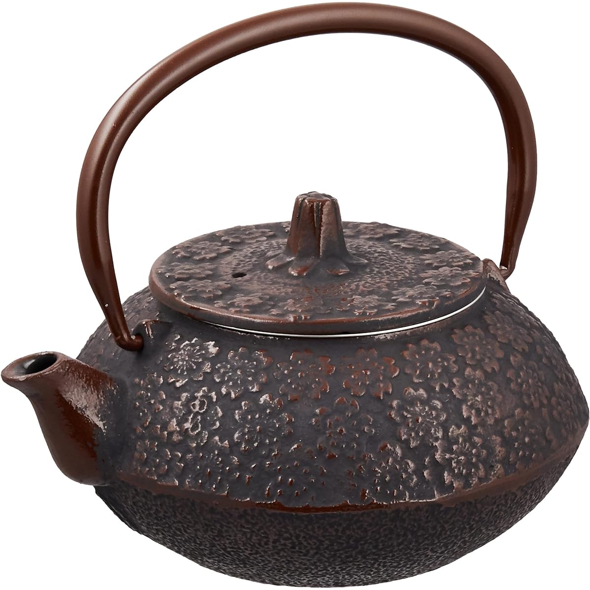 Tonami Shoten Teapot Black 0.5L Round Sakura 102-12