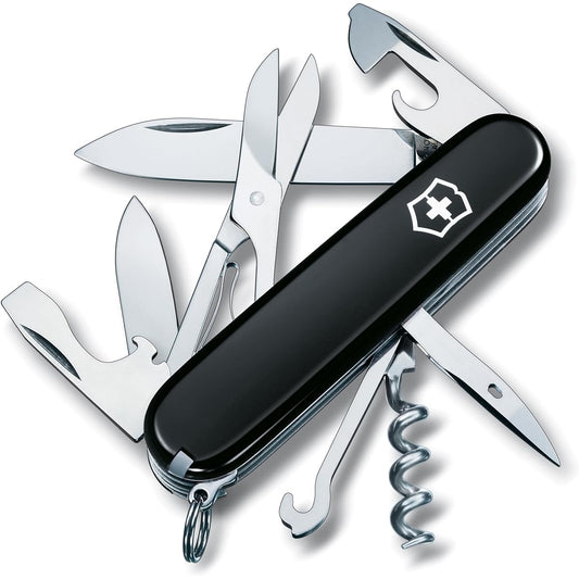 VICTORINOX Climber Multi-Function Knife Trekking Hiking Climbing Equipment Scissors with Multi-Hook Swiss Made Multi-Tool Jutoku Knife with 14 Functions [Domestic Genuine Product]