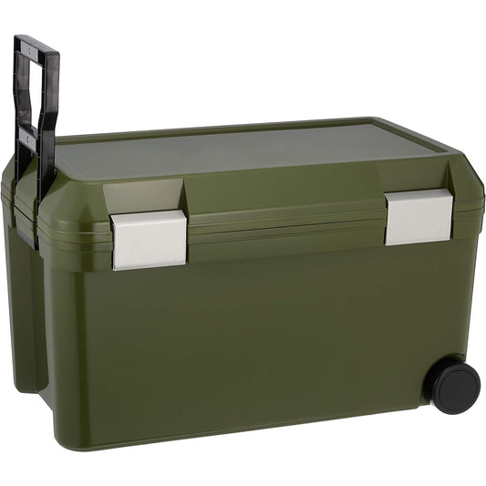 JEJ Astage Cooler Box Isel Stainless Steel Buckle #45 Khaki [Body: Depth 35.9cm Body: Height 38.3cm Body: Width 63.5cm] 46L Excursion Sports