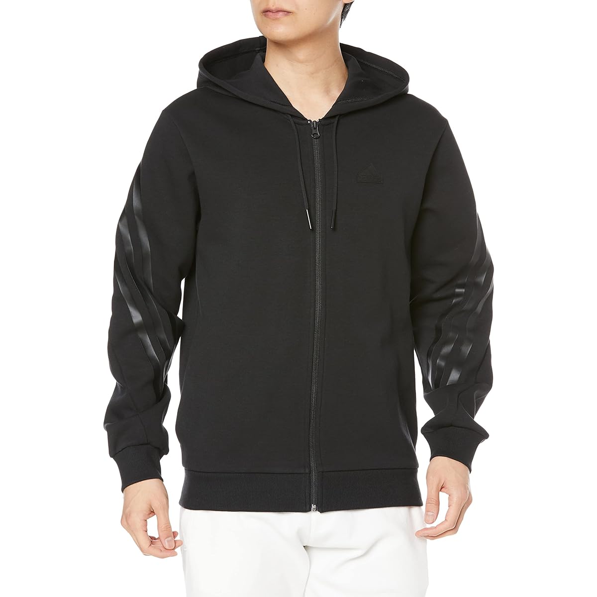 [Adidas] Sweat Hoodie Future Icon 3 Stripes Full Zip Hoodie ECT47/TF446 Men's