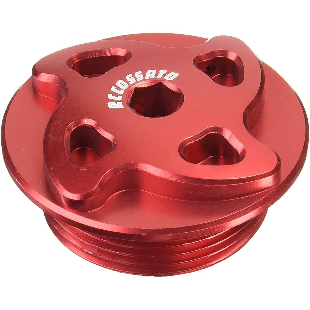 ACCOSATO Oil Filler Cap FP001 [Size M20xP1.5] GSX1400/GSX1300R Hayabusa/Bandit 1250F/Gradius 400 Red 400-FP001R