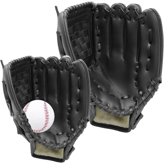 Kritlife Parent and Child Glove Set, Baseball Gloves, Softball, Includes Catch Ball, for Children, Adults, Juniors, Built-in Shock Absorption Pad