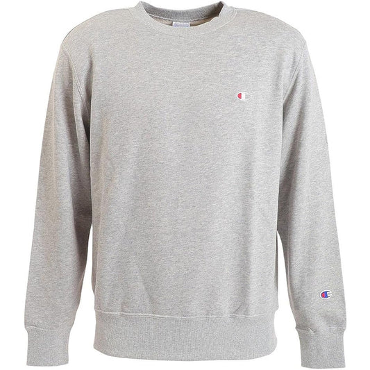 Champion C3-W001 Men's Sweatshirt, Long Sleeve, Round Neck, One Point Logo, Crew Neck Sweatshirt