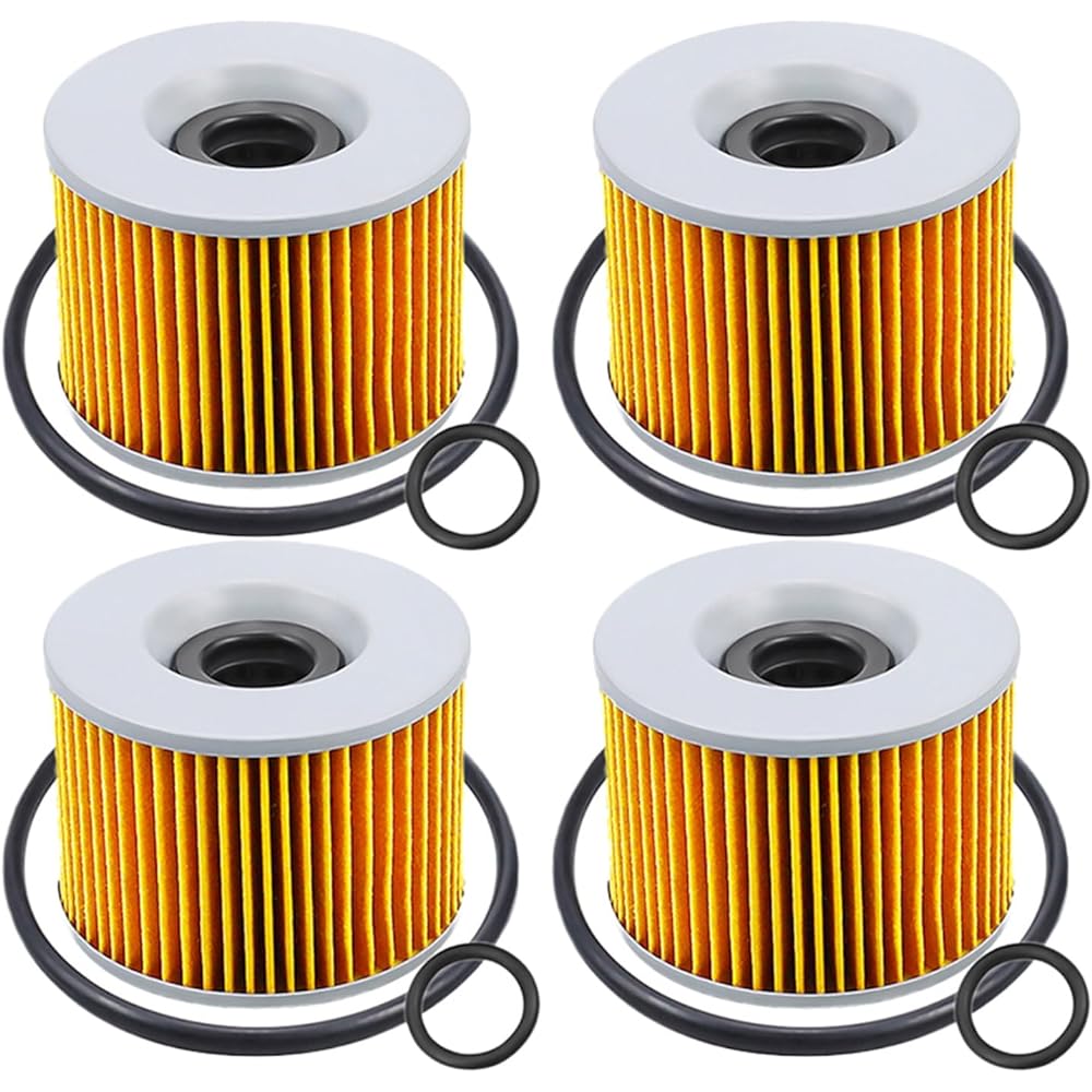 Motorcycle Engine Parts Oil Filter Moto Guzzi 350 Quattro 4T 1974 1975 (Color : 4pcs-yellow)