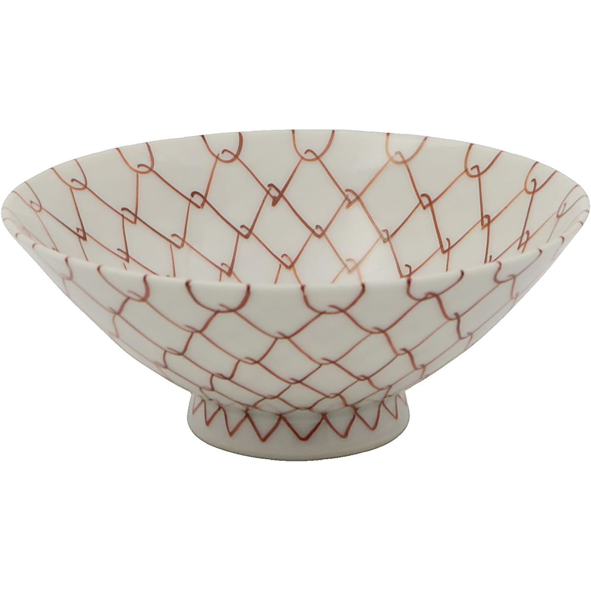 Kyoto ware Kiyomizu ware Hozan kiln Hime tea bowl Red mesh B9-2