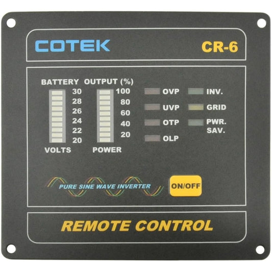 COTEK Remote Controller Compatible with Sine Wave Inverter SK/ST Series 24V Type Cable 7.7m CR-6-24v-7.7m [Parallel Import]