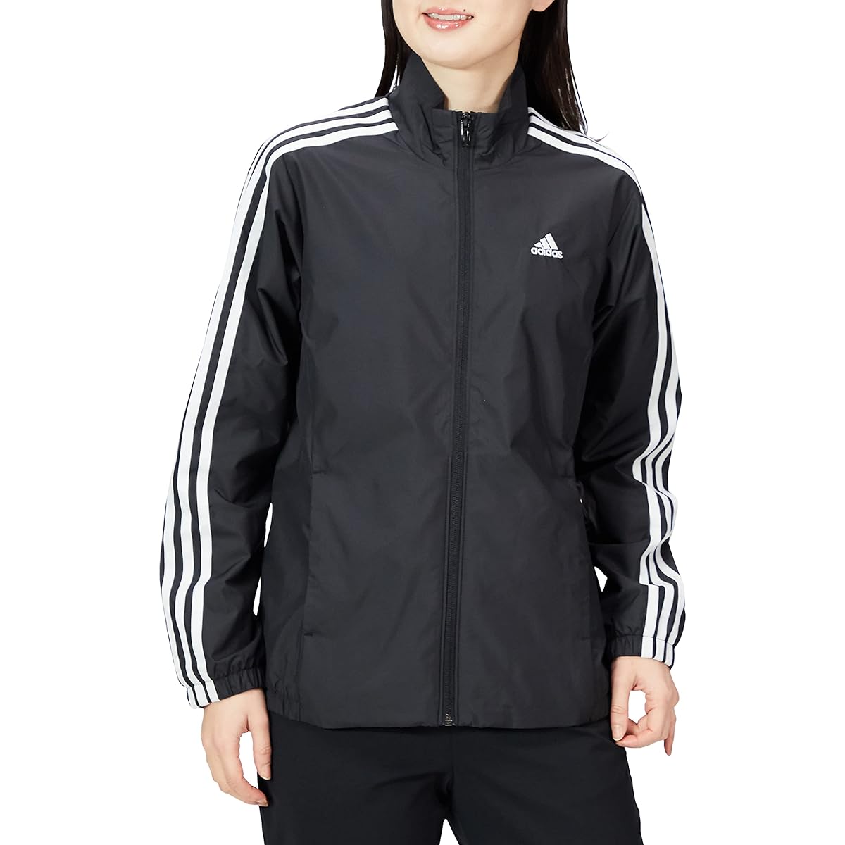 [Adidas] Jersey Top 3 Stripes Windbreaker Jacket JIL40 Women's