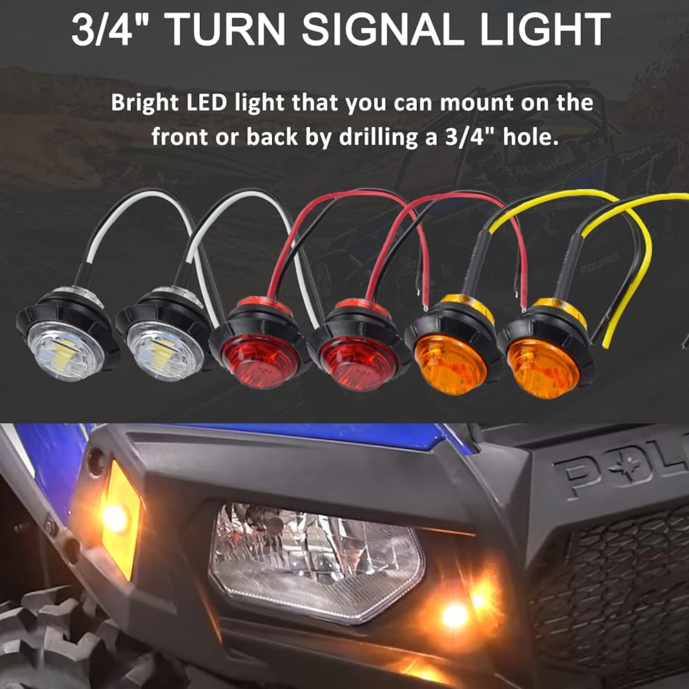 Universal ATV UTV SXS Streigal Kit Winker Light Locker Switch Horn Flusher Relay