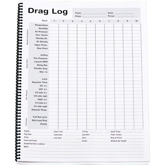 Computech 3035 Drug Race Logbook