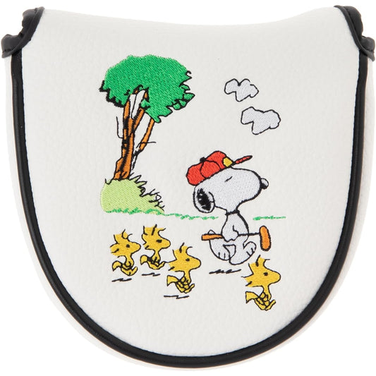 Uplark Head Cover H-160 Putter Cover Snoopy & Gallery (D Type) H-160 White
