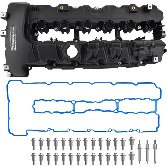 Boxi 264-936 Engine valve cover gasket & BMW 335i with bolt & BMW 535i 2008-2010 | BMW 740i 2011-2012 | BMW X6 2008-2012 | Z4 20 09-20 15 | N54 F02 E70 3.0L | 111275588 4