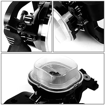 DNA MOTORING FL-ZTL-332-CH Front Bumper Fog Light Ride seats & passenger seat side visibility