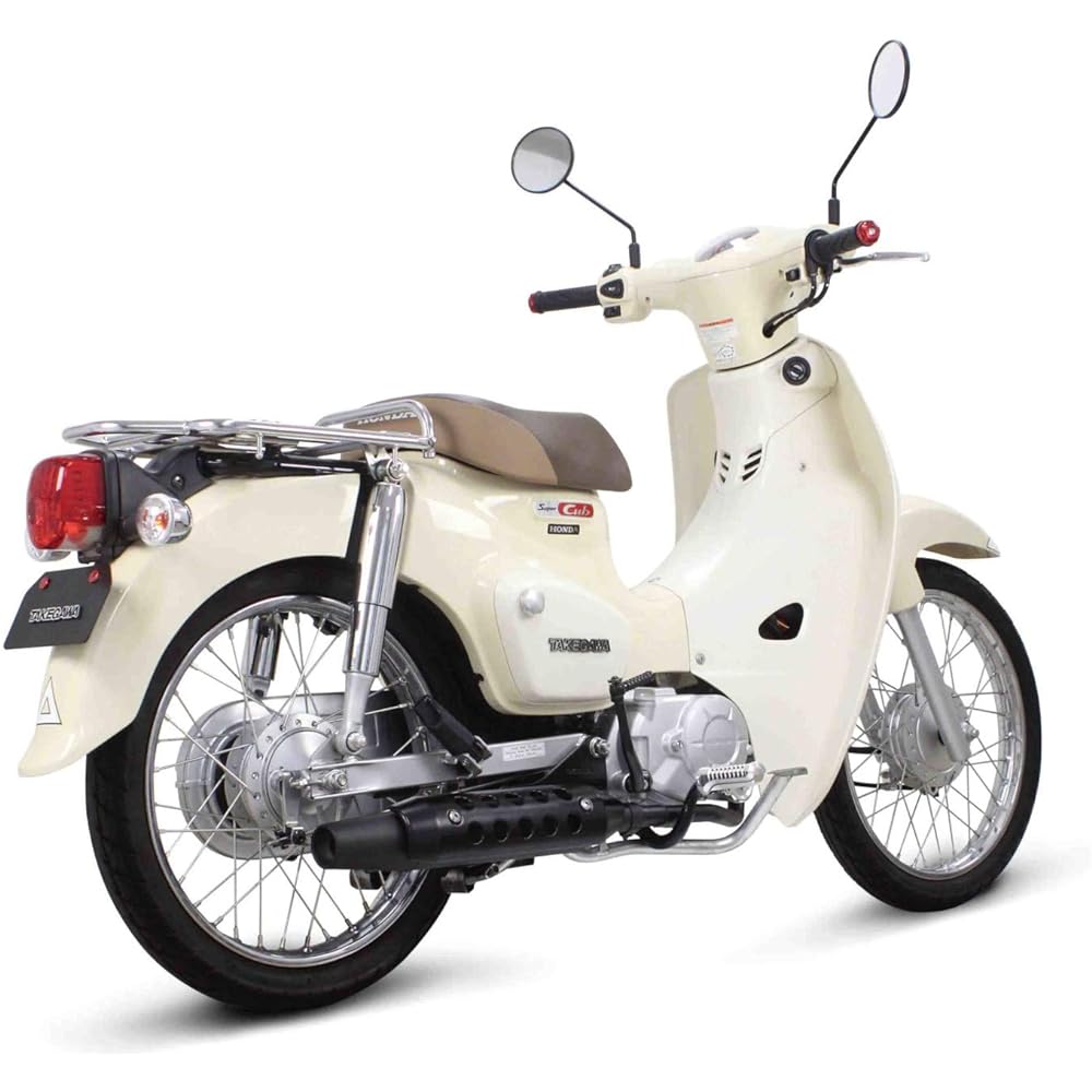 SP Takegawa Muffler SSS Muffler (Sports Star Special Muffler) Government Certification Exhaust Pipe/Silencer: Steel Black Finish Protector: Black Paint Cross Cub 110 (JA45) / Super Cub 110 (JA44) 04-02-0332