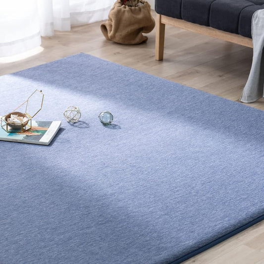 Iris Ohyama Q-max 0.33 Cooling Sensation, Energy Saving Countermeasure, 72.8 x 94.5 inches (185 x 240 cm), Navy, Super Comfortable, Super Thick, 1.2 inches (30 mm), Water Repellent, Stain Resistant,