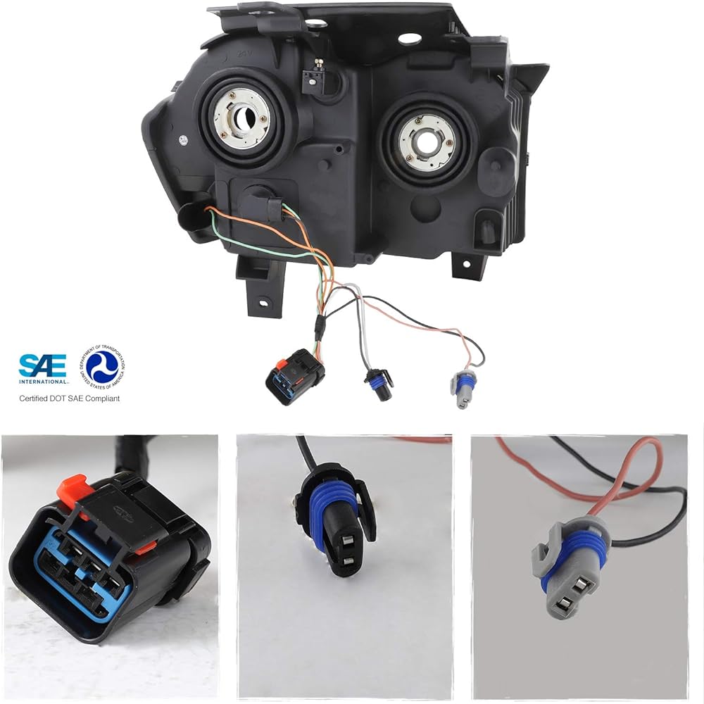 Jeep Grand Cherokee Exchange Headlight Driver/Crome headlamp pair for passenger seats