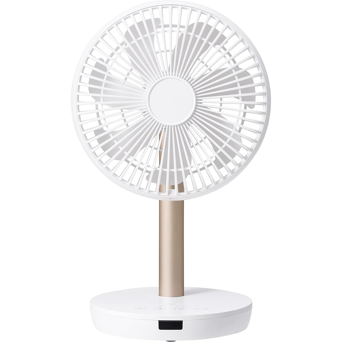 Three-up Rechargeable Left and Right Automatic Swing Smart Design Fan with Remote Control White LF-T2122WH
