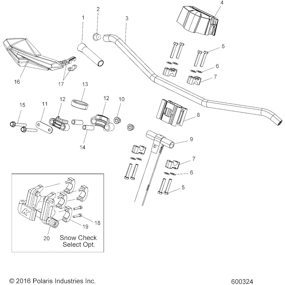 POLARIS Snow Mobile Hand Guard