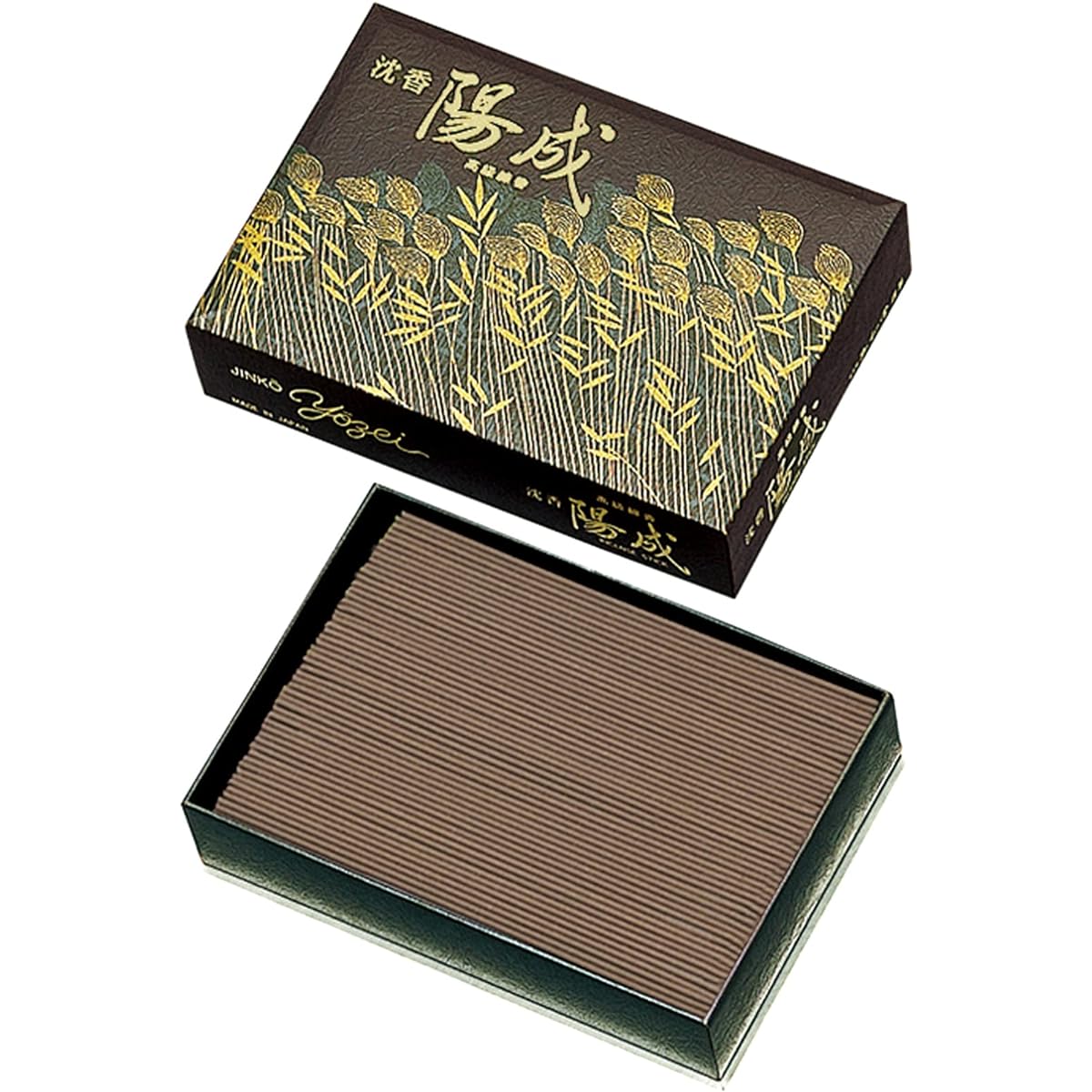 Gyokushodo Incense Agarwood Yosei Large Rose Stick Brown Approx. 13.8cm