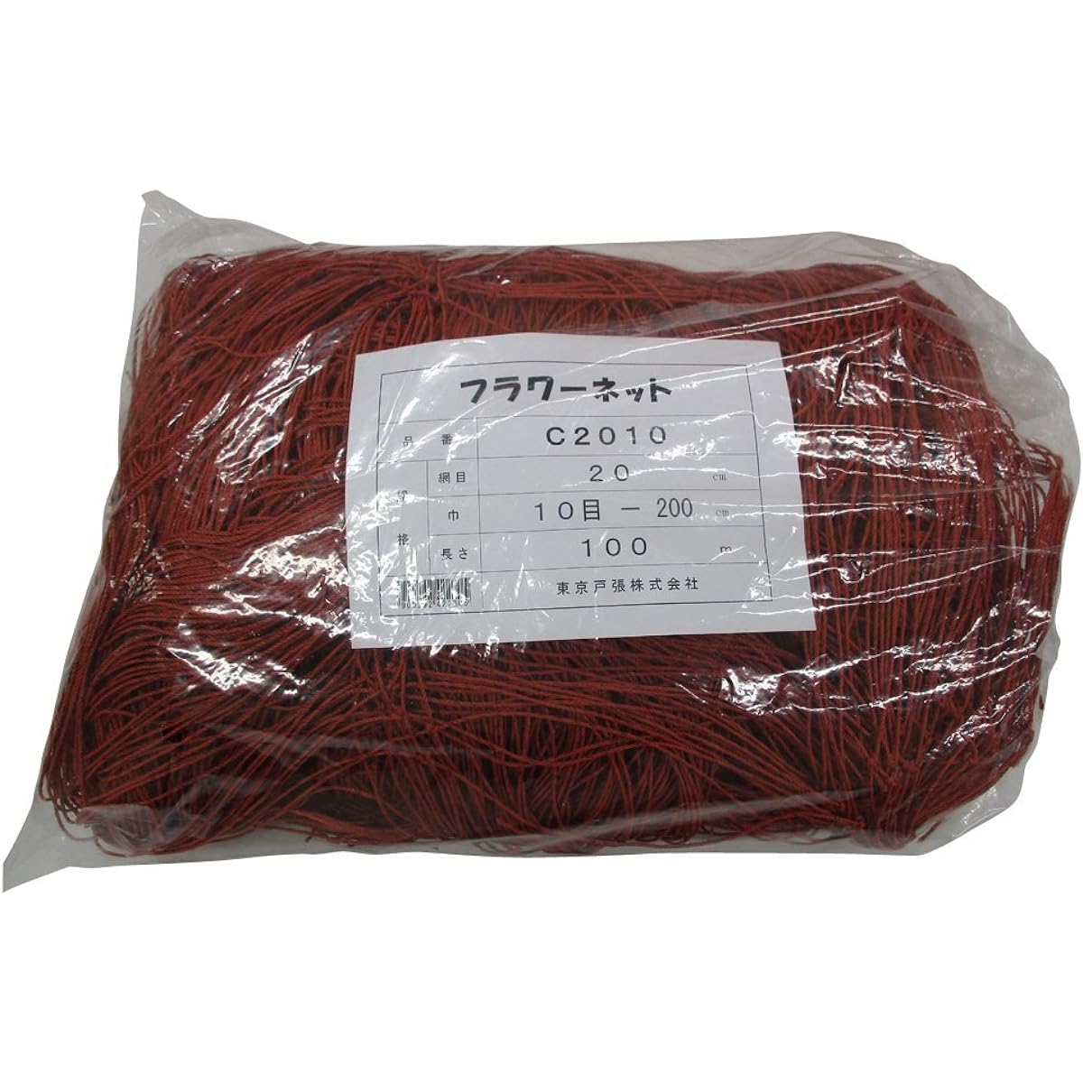 Tokyo Tobari Flower Net C Type 20cm square stitch 10 stitches x 100m [Brown/400d x 24 strands] C2010 522230