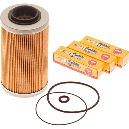 SEA Doo 4-TEC Maintenance Kit Oil Filter O-ring & NGK Spark Plug
