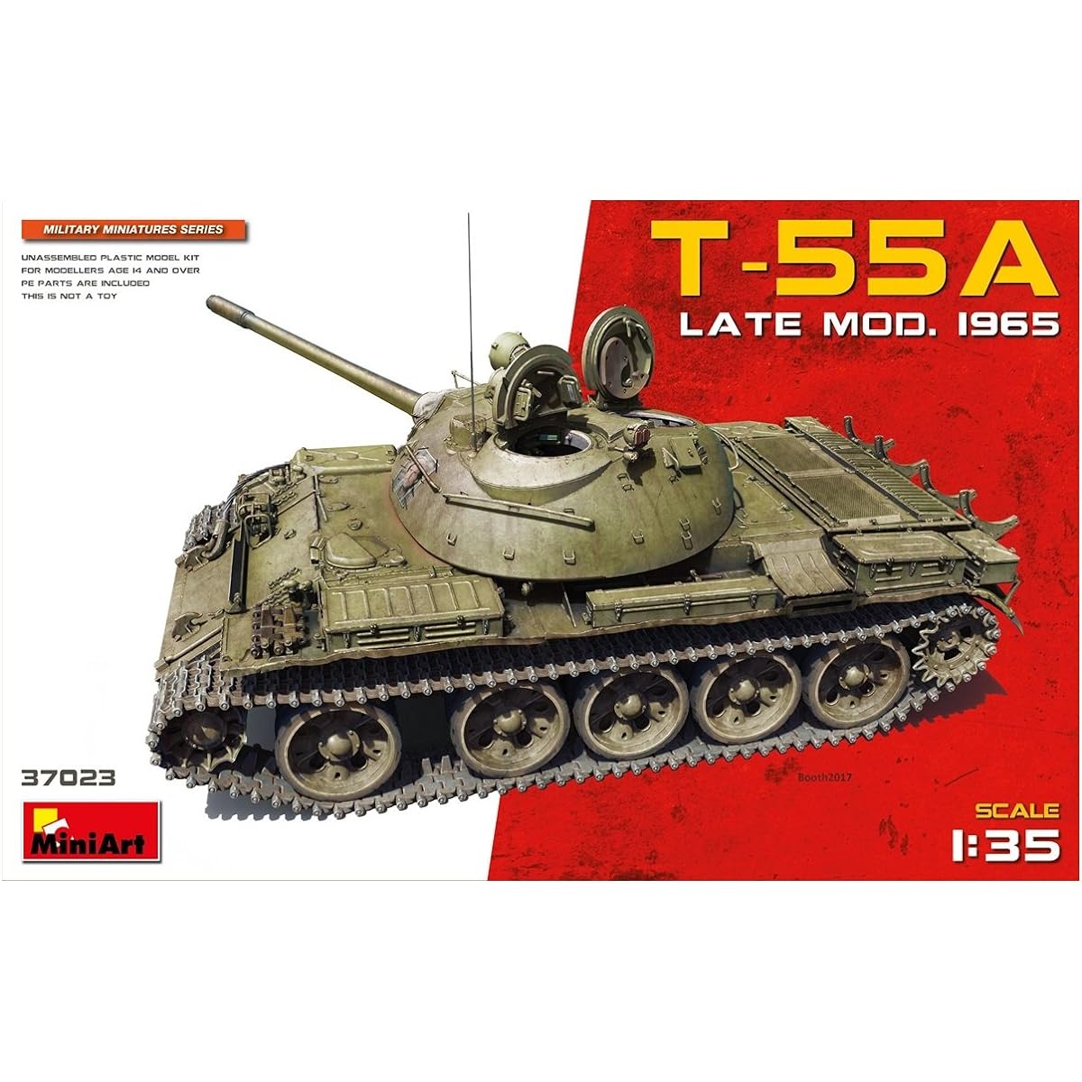 Miniart 1/35 Soviet Union Army T-55A Late Model Mod.1965 Plastic Model MA37023