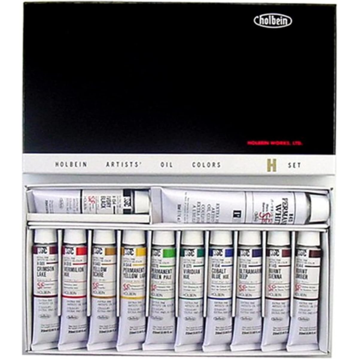 Holbein oil paint H905 H set (20ml 11 colors + 50ml white) 00905