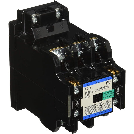 Fuji Electric Machine Control AC operating system electromagnetic contactor standard type 1a1b (1No1NC) AC100V FC-3 コイルAC100V 1A1B