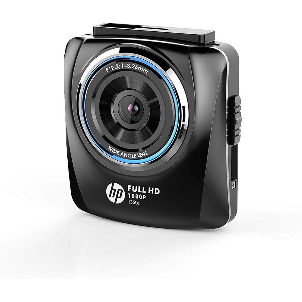 Hewlett Packard (HP) 2 million pixel drive recorder f350s Full HD Easy installation Equipped with G sensor & Parking monitoring function