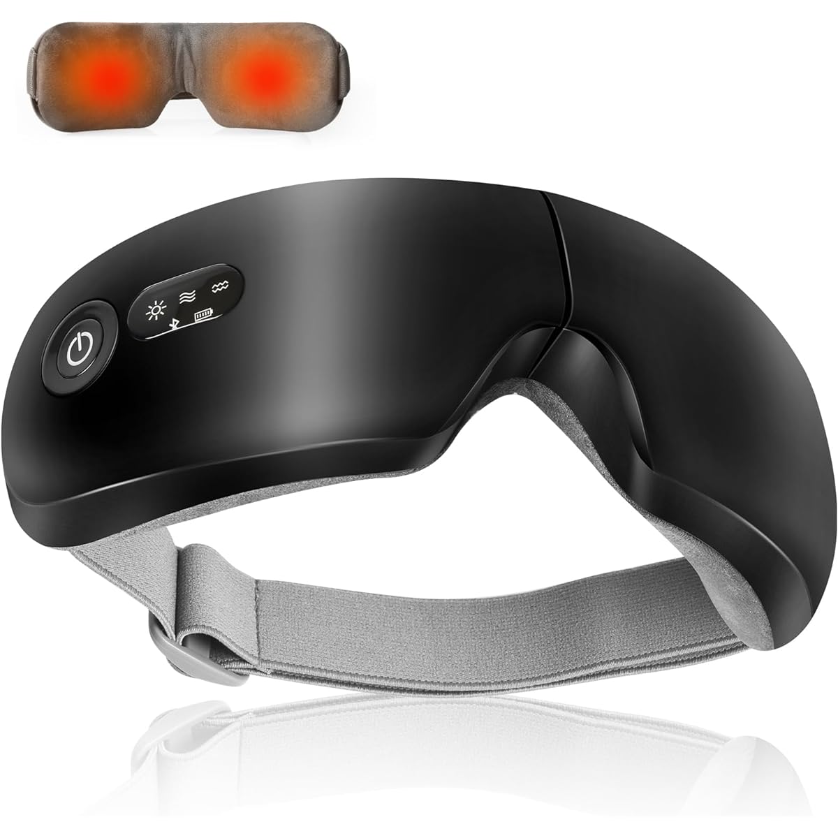 Hot Eye Mask Eye Warmer [Heating x Pressure x Vibration x Music] 4 functions in 1 for professional eye esthetics at home USB rechargeable eye warmer for refreshing eyes Designed by a Japanese company Equipped with Bluetooth function Travel business trip