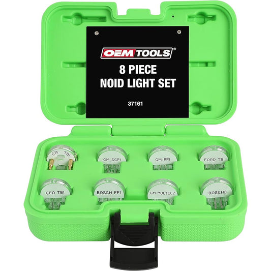OEMTOOLS 37161 8-Piece Noid Light Set Diagnoses Automotive Ignition or Fuel Injection System Problems Compatible with Almost All Modern Automobiles, Mechanic Tools Includes Carrying Case