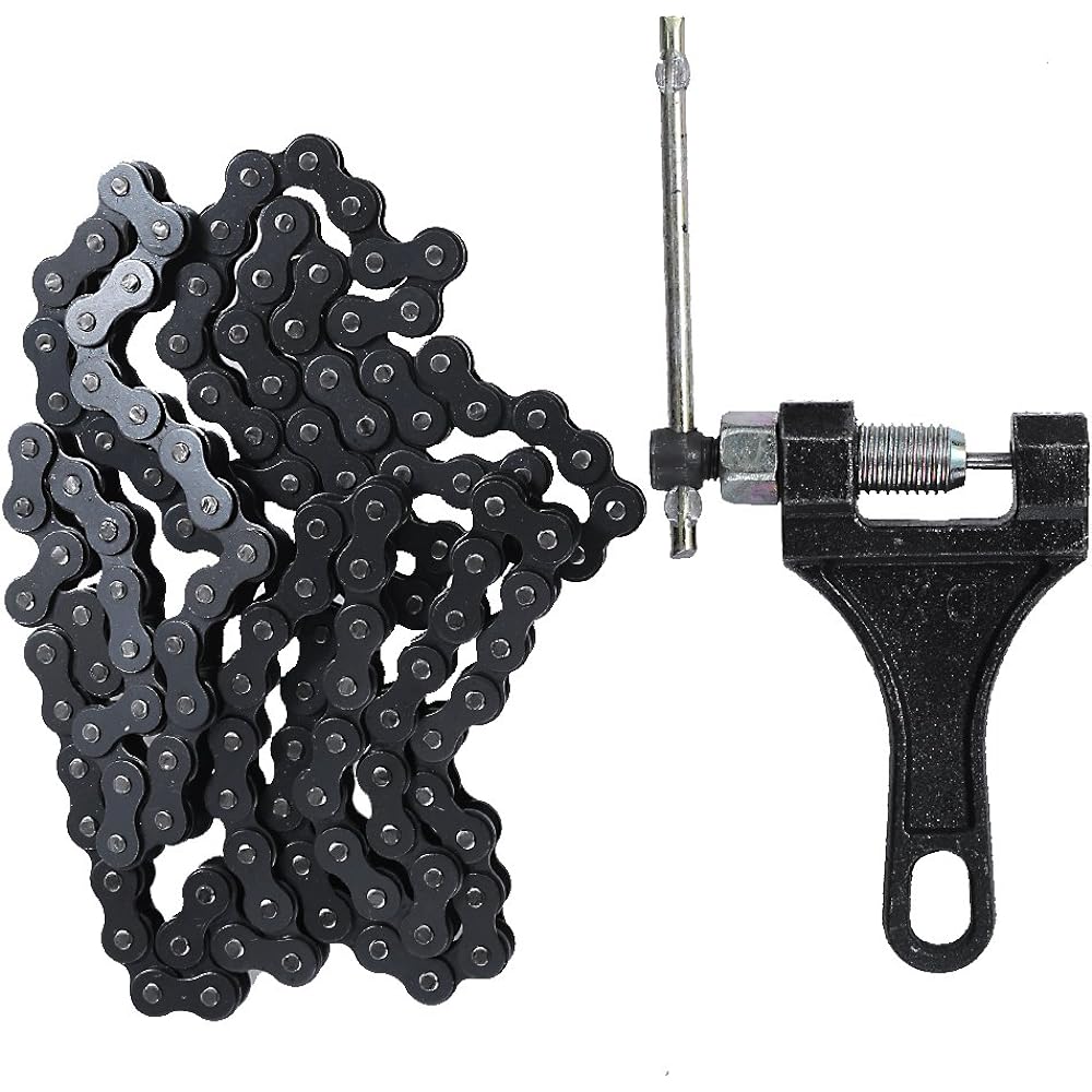 420 Standard Roller Chain 132 Links with Chain Breaker for Dirt 110cc 125cc Moto Bike Quad TaoTao ATV
