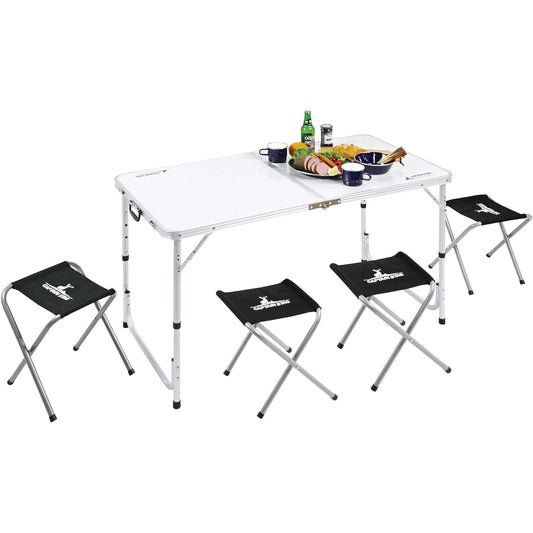 CAPTAIN STAG Outdoor Table Table Set Aluminum Laforet UC-4/UC-5
