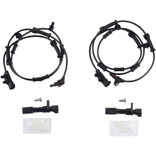 DASBECAN Front & Rear ABS Wheel Speed Sensor Jeep WRANGLER 3.6L 2012 Jeep WRANGLER 3.8L 2007-2011 Exchange # 68003281AA 68003281AC 52060156AD 5215003AA (4 pieces pack)