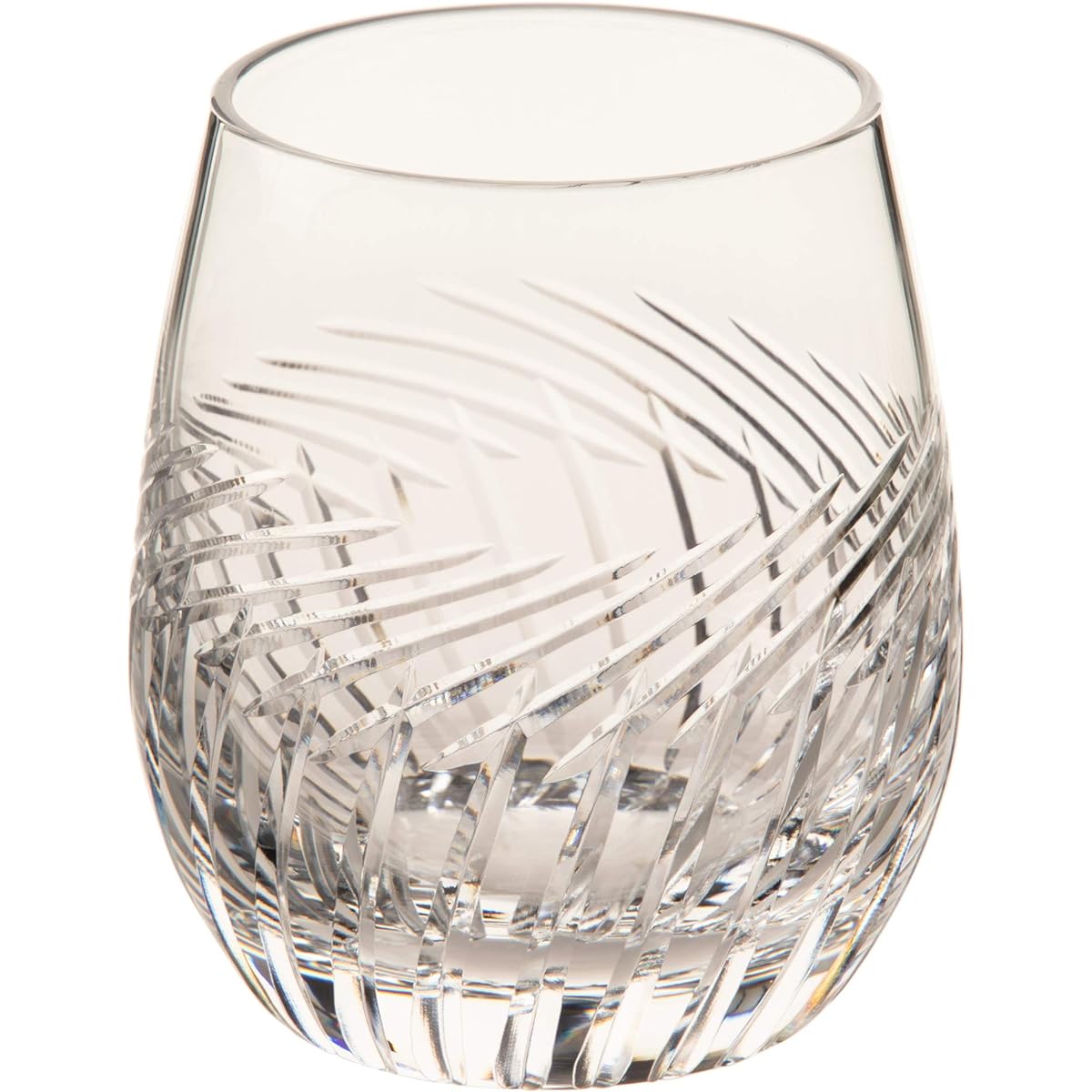 Kagami Crystal (Kagami) Rock Glass Mugibata Clear 250cc T741-2807