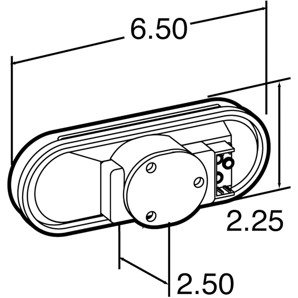 TRUCK-LITE Light Only Oval Gomet Mount Style Amber 60202Y