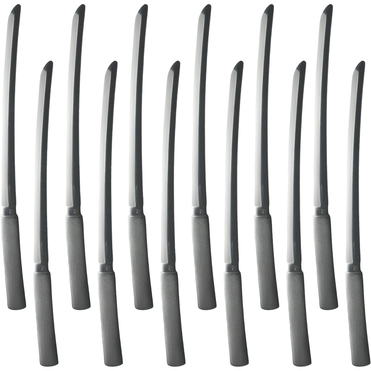 Nagao Japanese Sweets Yokan Pick Knife Japanese Sword Set of 12 Made in Japan
