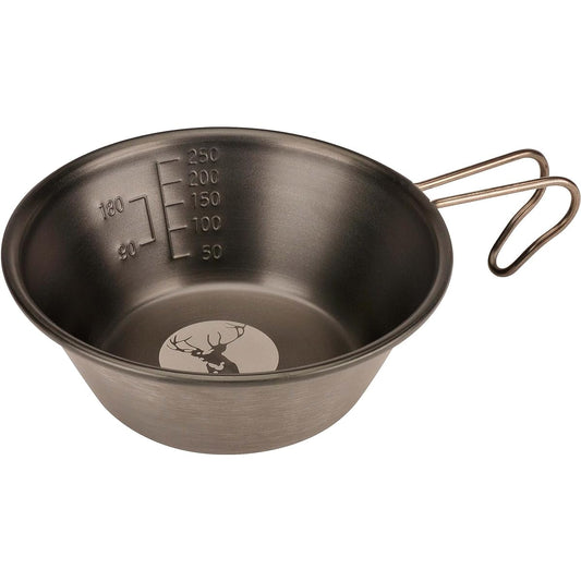 Captain Stag (CAPTAIN STAG) Sierra Cup Stainless Steel Sierra Cup 320ml Black oxidation color logo mark [Logo mark (stamped)/Marusica (laser)] Made of stainless steel Made in Japan Made in Tsubame-Sanjo UH-75/UH-76