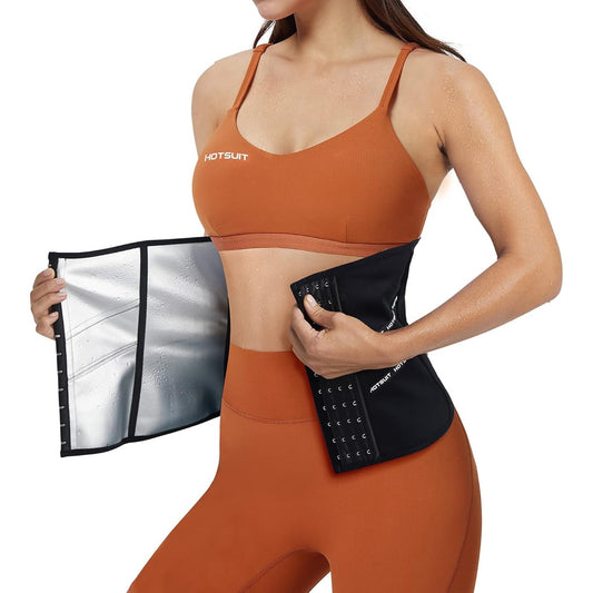 [HOTSUIT] Diet Belt, Waist Shaper, Thin, Stomach Slimming, Sauna Belt, Sweating Belt, Waist Shaper, Tightening, Abs Belt, Compression Belt, For Weight Loss, Exercise, Muscle Training, Women's