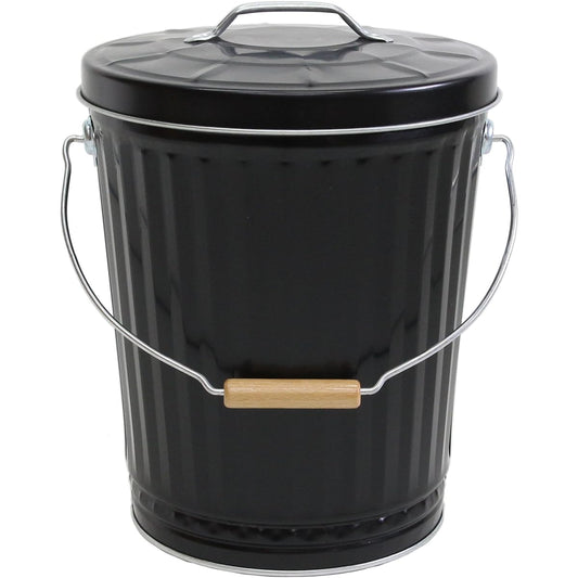 Watanabe Metal Industry Ash Bucket HBM22 Black 24*30*h40cm