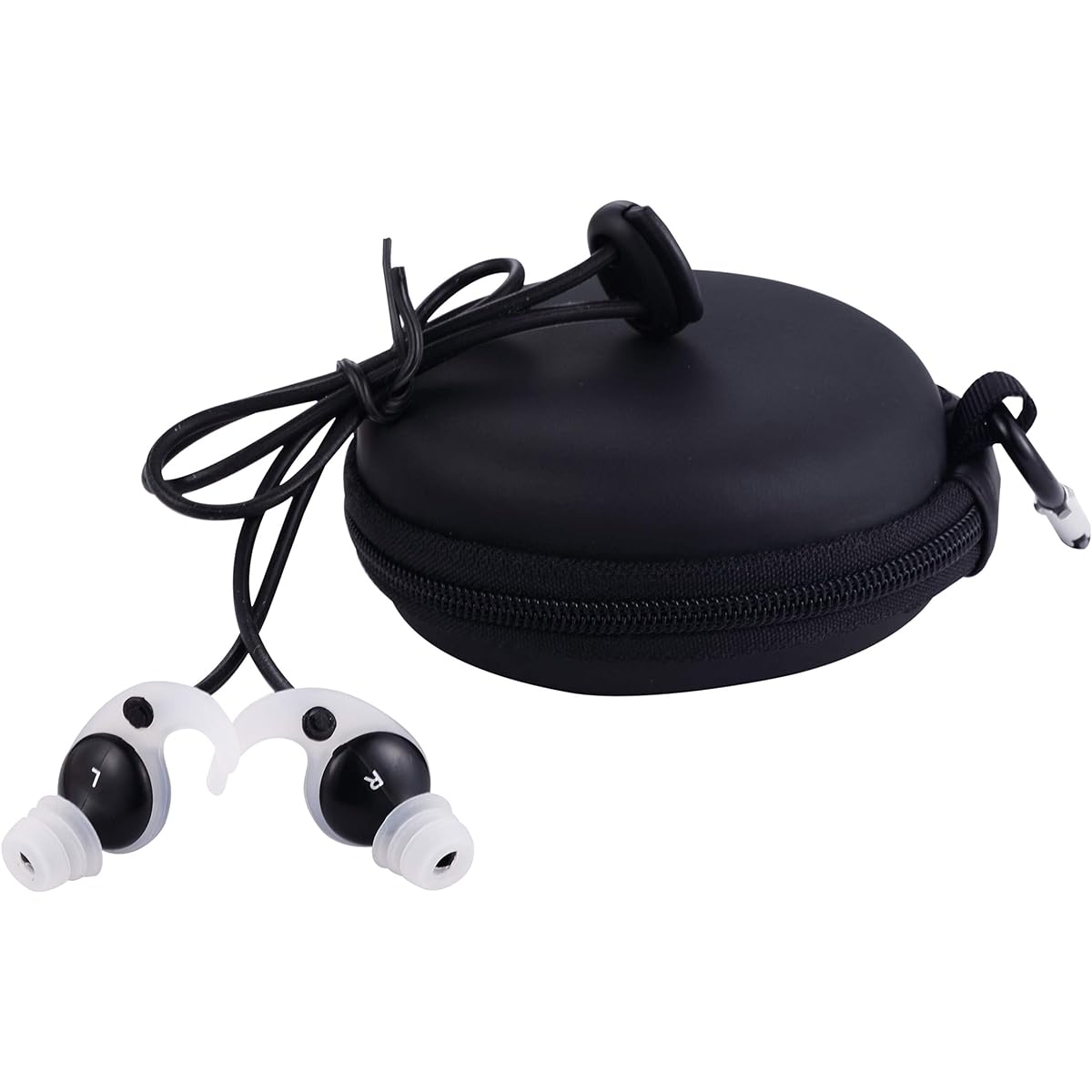 Jodensilk Surfing Ear Plugs Hearing Sound Swimming Ear Plugs with Lost Prevention Cord Surfing Ear Plugs for Surfing Ear Plugs, Ear Plugs for Surfing, Swimming Ear Plugs for Surfing, Diving, Snorkeling Black Black