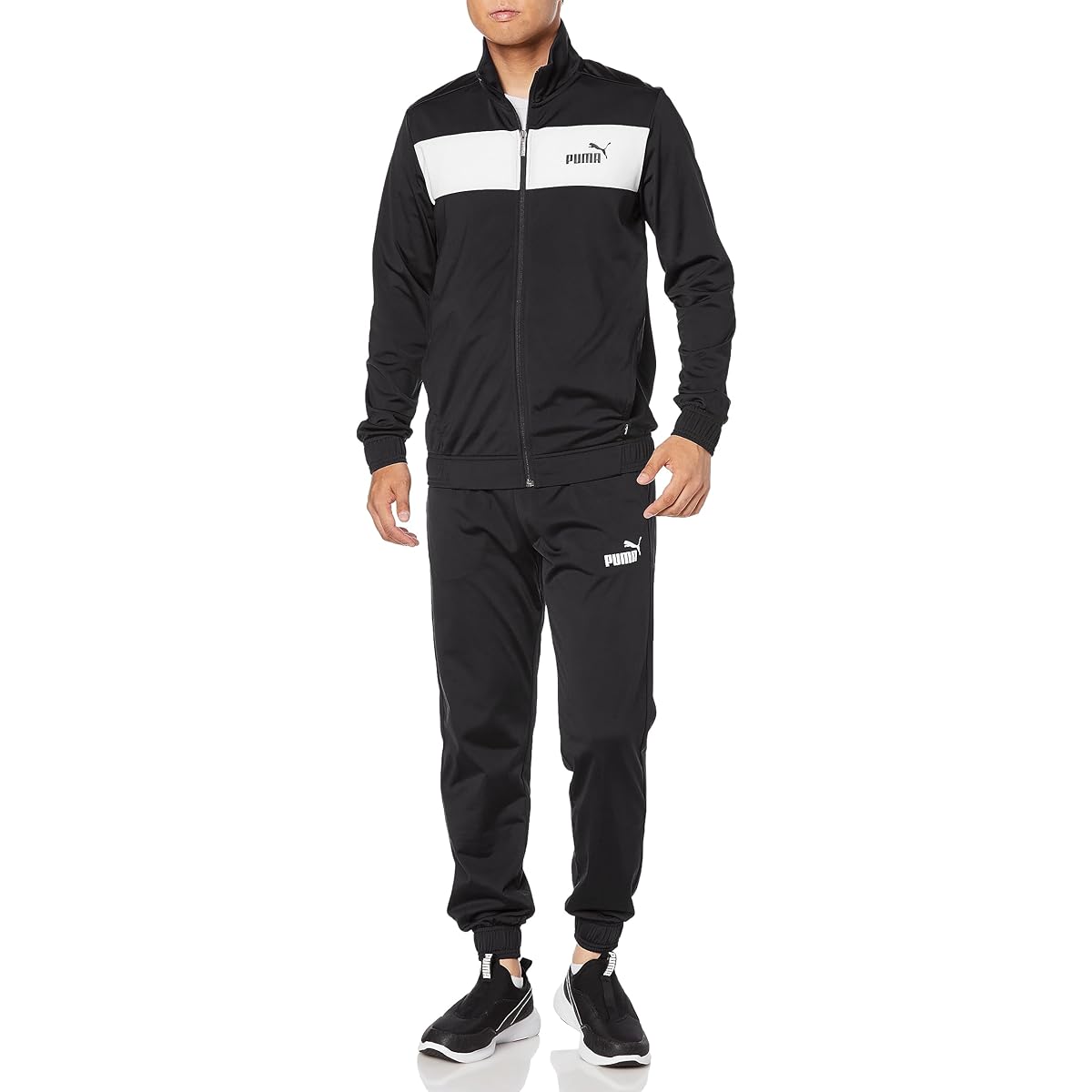 PUMA 678477 Men's Jersey Top and Bottom Set Training Poly Training Suit