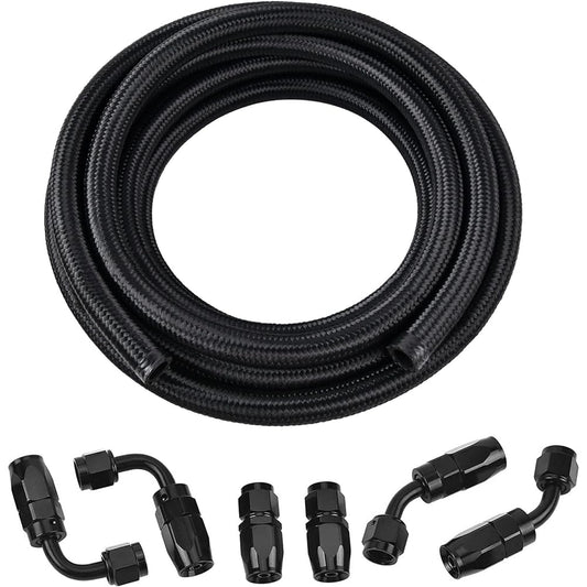 EVIL ENERGY 8an fuel line kit an8 edition nylon fuel hose CPE 10 Feet Black