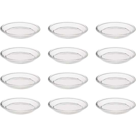 Toyo Sasaki Glass Coaster Approximately φ8 x 0.8cm Muji Made in Japan YK5010 12 pieces