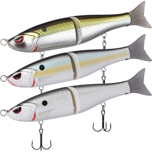 Bassdash Lure Bass Fishing Seabass Fishing Big Bait 7inch/4.5inch Hard Lure Fishing Bait (Glide bait)