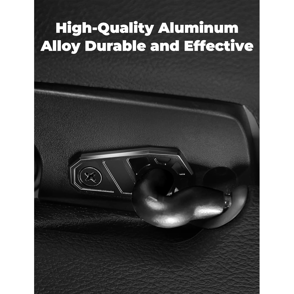 QMPARTS Upgrade Sun Visor Repair Kit 2 Aluminum Alloy Sun Visor Clip WRANGLER JK 2018 JL 2018-2023 2020-2023 Compatible with Gradiators Sagging Sun Vizer repair and repair
