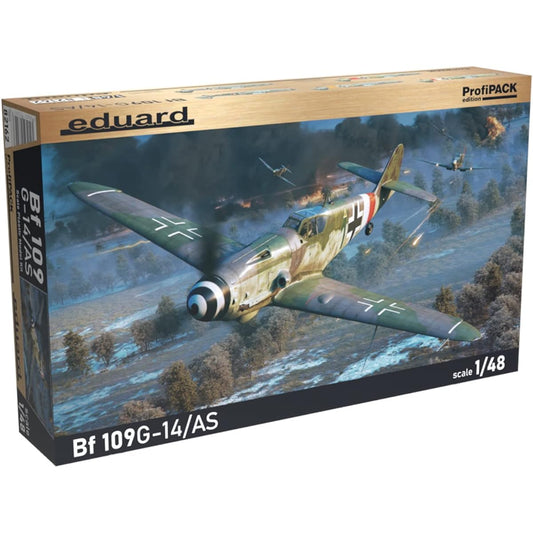 Eduard 1/48 Profipack German Air Force Bf109G-14/AS Plastic Model EDU82162